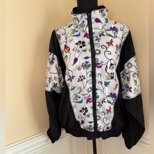 VTG Rare Set‎ Basic Rituals Floral Embroidered Jacket jumpsuit set Sz Medium